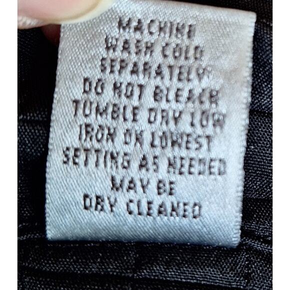 Chico's 1 Women Medium Black Grid Quilted Pocket Lightweight Full Zipper jacket - Picture 5 of 6